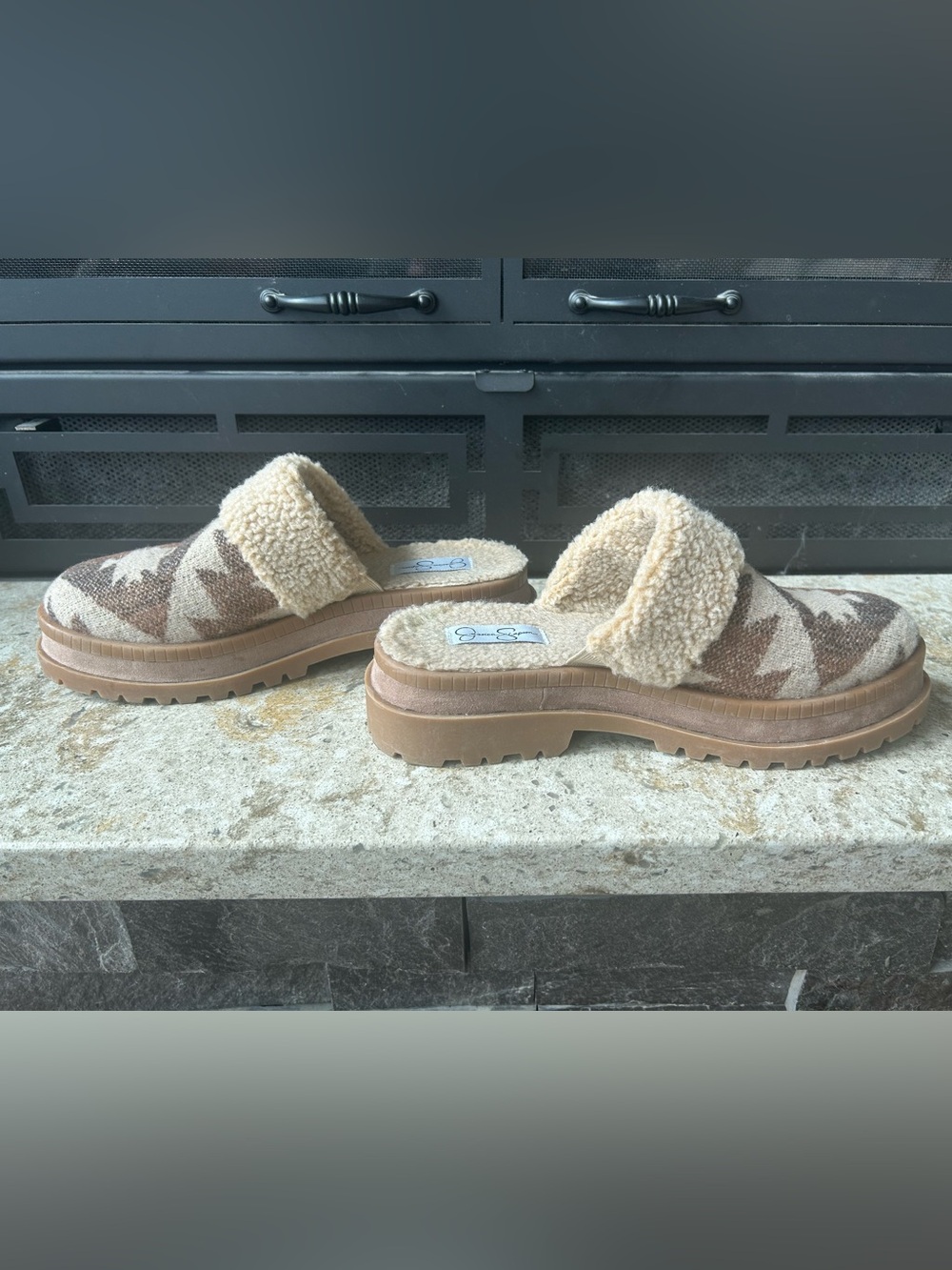 Jessica Simpson Ebriya Platform Geometric Mules/Slippers - Picture 4 of 6